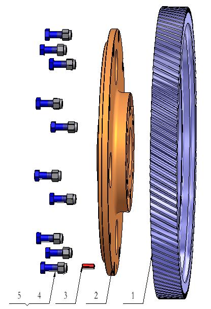 4 Connecting rod body NB001.02.03.05 1 5 Socket cap screw M12 60 GB/T70.1 6 6 Spring washer 12 GB/T93 6 7 Positioning screw, connecting rod copper sleeve HBZ013.02.03.08 1 8 Connecting rod copper sleeve HBZ013.