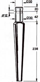 30mm Ϋψος 300mm Διάμετρος Υποδοχής 32mm Ϋψος 318 mm