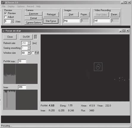Camera Controls Подешавање баланса белог за Toucam Pro камеру није згодно решено, јер не дозвољава упис дискретних вредности, већ само врло непрецизне слајдере.
