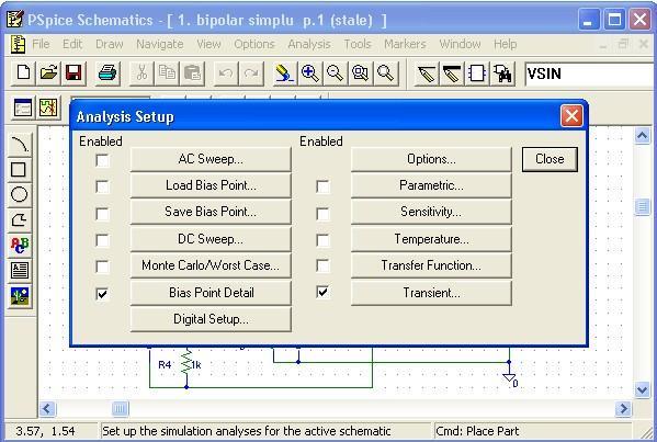 Parametri utilizaţi: Print Step = 0; Final Time;