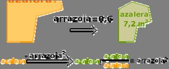 lortzen den figuraren azalera? Azalera = m arrazoia =,4 = 11,5 m.