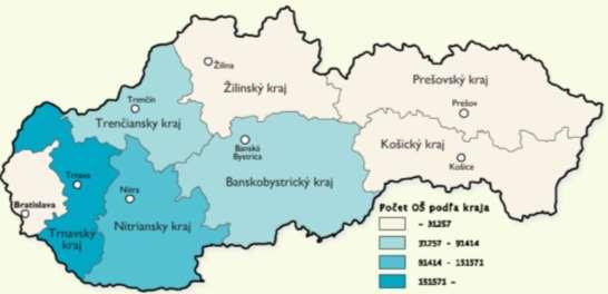 Obrázok 2 Prehľad počtu ošípaných podľa krajov V chovoch malých prežúvavcov bolo v roku 2016 vykonaných 468 kontrol identifikácie a registrácie oviec a kôz v 438 chovoch.