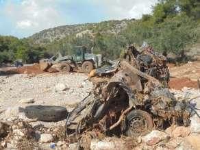 Μάνδρας, Ειδυλλίας και Μεγαρέων Αττικής, με προσωπικό των 110ΠΜ, 111ΠΜ, 114ΠΜ, 116ΠΜ, 117ΠΜ, 206ΠΑΥ και 123ΣΤΕ, υπό την εποπτεία της Διεύθυνσης Τεχνικών Έργων της Περιφερειακής Ενότητας Δυτικής
