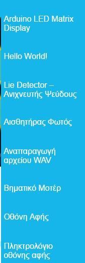 Στην καρτέλα Εφαρμογές διαχωρίζονται σε 3 κατηγορίες οι εφαρμογές που μπορεί να βρεί ο χρήστης της ιστοσελίδας.