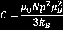 magnetoni Bohr: Susceptibilitatea magnetică χ =