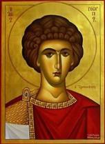 George the Great Martyr and Triumphant George, this truly great and glorious Martyr of Christ, was born of a father from Cappadocia and a mother from Palestine.