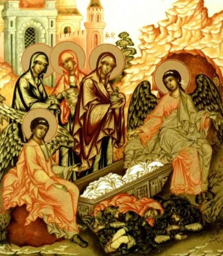 It is because of the myrrh-oils, that these God-loving women brought to the tomb of Jesus that they are called the Myrrh-bearers.