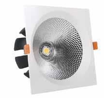 LED DOWNLIGHT COB 15-40W Item Power Input voltage FLUX Ligt color Beam angle Dimensions CB3233 15W AC220-240V >1350 lm DAY 60
