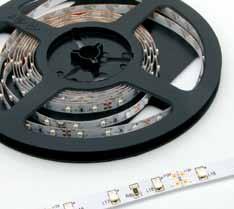 LED Strips & Power supplies 15 LED STRIPS 3528 Item LEDs/m Input voltage Power /m Ligt color Life