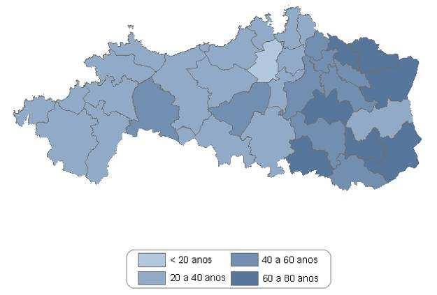 Estes concellos, tales como Paderne, Irixoa, Aranga, Cesuras, Sobrado, Frades ou Vilasantar atópanse todos eles na zona menos dinámica da Área Funcional: zonas do interior formada por concellos cunha