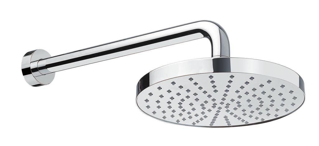 44 CR 7508 Miscelatore doccia incasso con braccio doccia e soffione mm 300 Built-in shower mixer with shower arm and 300 mm shower head Mitigeur