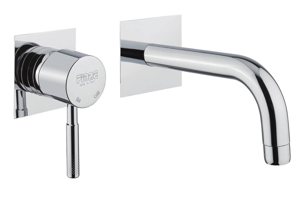 art. 44 CR 5190 Miscelatore doccia incasso con deviatore, bocca a muro, braccio doccia e soffione Built-in shower mixer with