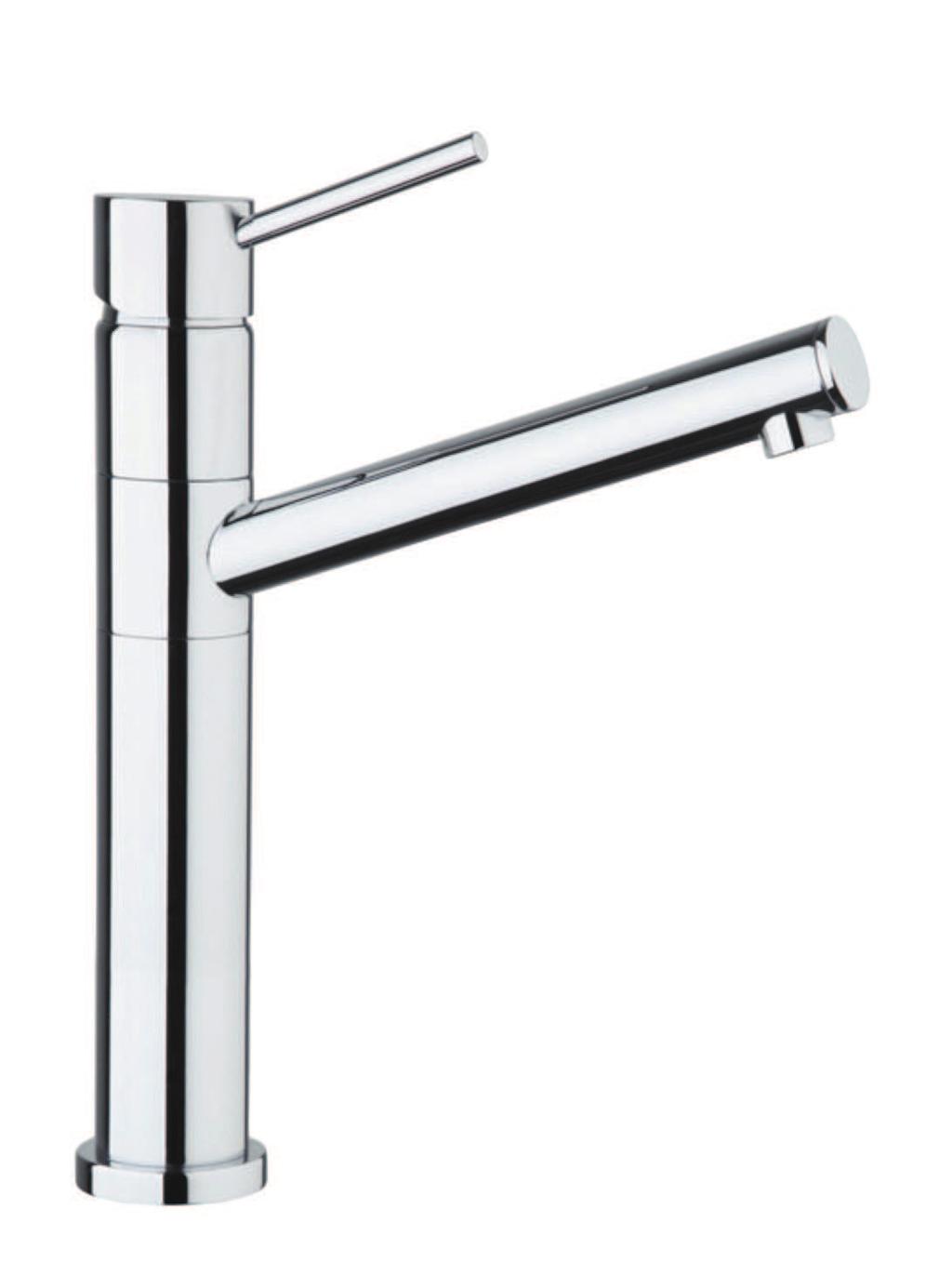 44 CR 5441 Miscelatore lavello con prolunga 10 cm, flex cm 70 One hole sink mixer, 10 cm extension, flex cm 70