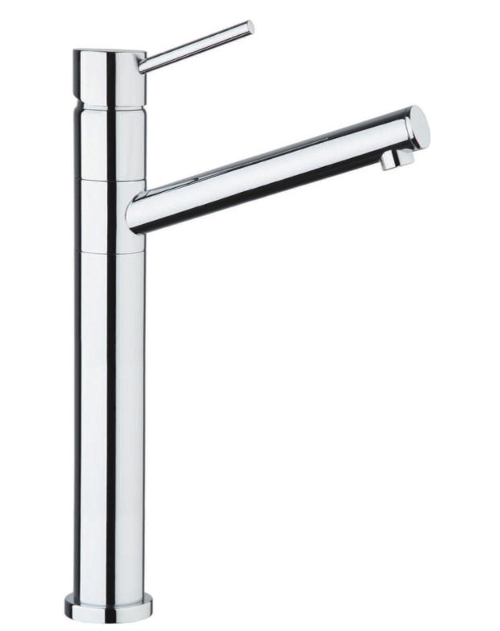 44 CR 5442 Miscelatore lavello con prolunga cm 15, flex cm 70 One hole sink mixer, 15 cm extension, flex cm 70