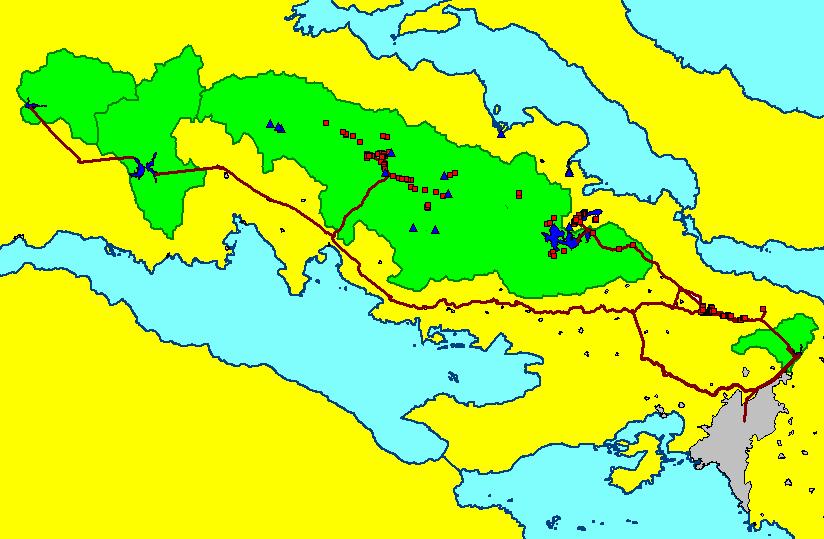 Εμπειρική βάση της μελέτης: Τουδροδοτικόσύστημα της Αθήνας & η λεκάνη του Βοιωτικού Κηφισού Γεωτρήσεις Λεκάνη Βοιωτικού Κηφισού Λίµνη Υλίκη Ταµιευτήρας Ευήνου Ταµιευτήρας Μόρνου Ταµιευτήρας Μαραθώνα