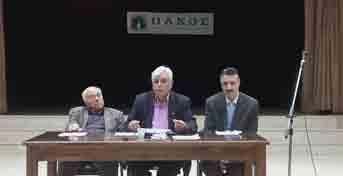 Ομιλητές στην εκδήλωση, που περιέλαβε συζήτηση με το κοινό και προσφορά οικολογικών εδεσμάτων, ήταν πανεπιστημιακοί και επιστημονικοί συνεργάτες του ΠΑΚΟΕ.