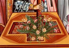 Moreover, as the Holy Cross is called the Tree of Life, it is placed in the middle of the Fast, as the ancient tree of life was placed in the middle of the garden of Eden.