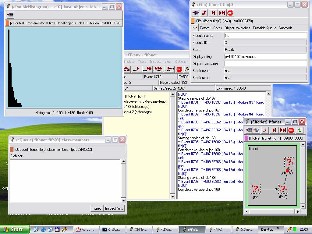 Assgmet 4 Thomas Adam Stepha Brumme Ha Lorez Jue th master st semester 57 7544 757 Problem Istall the OMet dscrete evet smulato pacage the latest verso o your computer ad ru the test smulatos.