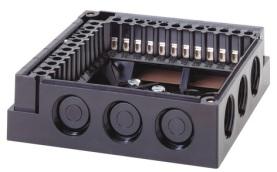 . REL15308 Βάση (υπερυψωμένη) AGK4 104 905 0 10πλική + γείωση, με απσπώμεν κάλυμμα καλωδίων, για ρελέ: LFE10, LAE10 REL15309 Βάση AGM17 4πλική + γείωση, για ρελέ