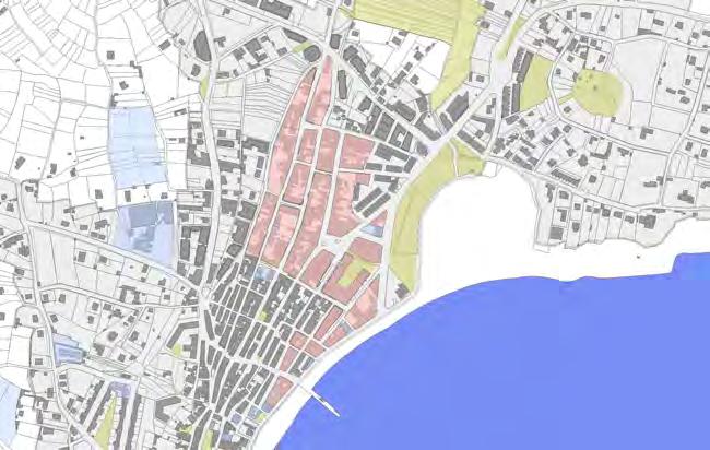 PLAN XERAL DE ORDENACIÓN MUNICIPAL DE ARES (A CORUÑA) 82 Ordenanza de mazá pechada - Solo urbano de edificación en bloques abertos: rodea ao ámbito que forman o casco antigo e a mazá pechada e fai de