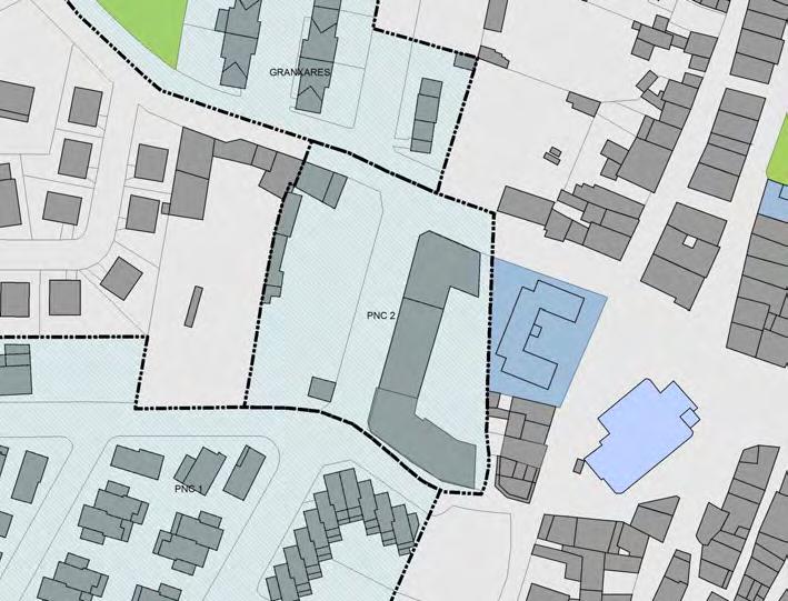 PLAN XERAL DE ORDENACIÓN MUNICIPAL DE ARES (A CORUÑA) 86 POLÍGONO NON CONSOLIDADO 2 Localizado ao carón de PNC-1, limitando ao sur coa Rúa Río Cachorra e ao norte coa Rúa La Paz tamén está limitando