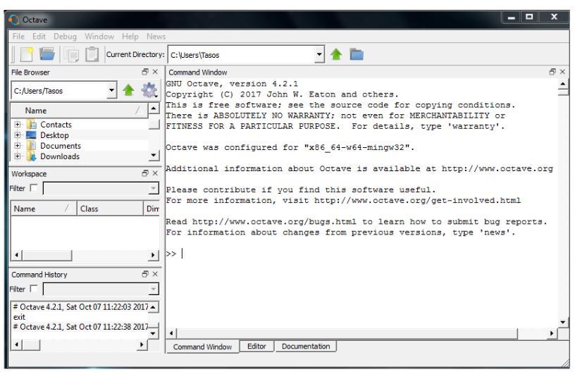 δυνατόν πλήρη συμβατότητα με το MATLAB. Διαθέτει πολλές από τις βασικές δυνατότητες του MATLAB και βρίσκεται σε συνεχή ανάπτυξη για περαιτέρω βελτίωση.