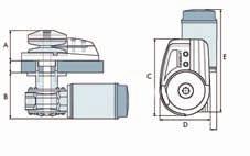 Al M1212 Al M112/M124 MOtOR 1200W 1500W NAPON 12V 12V-24V MAX RADNA SNAGA 400kg 485kg MAX VUČNA SNAGA 1100kg 1200kg