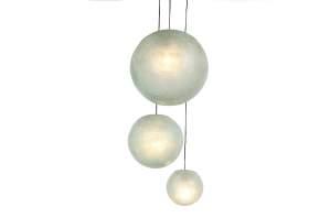 Ball Lamps #3537/35372/3 Light Mint Blue ball lamp available in 40/30/20cm dia #37391/2/3 light pink ball lamp available in