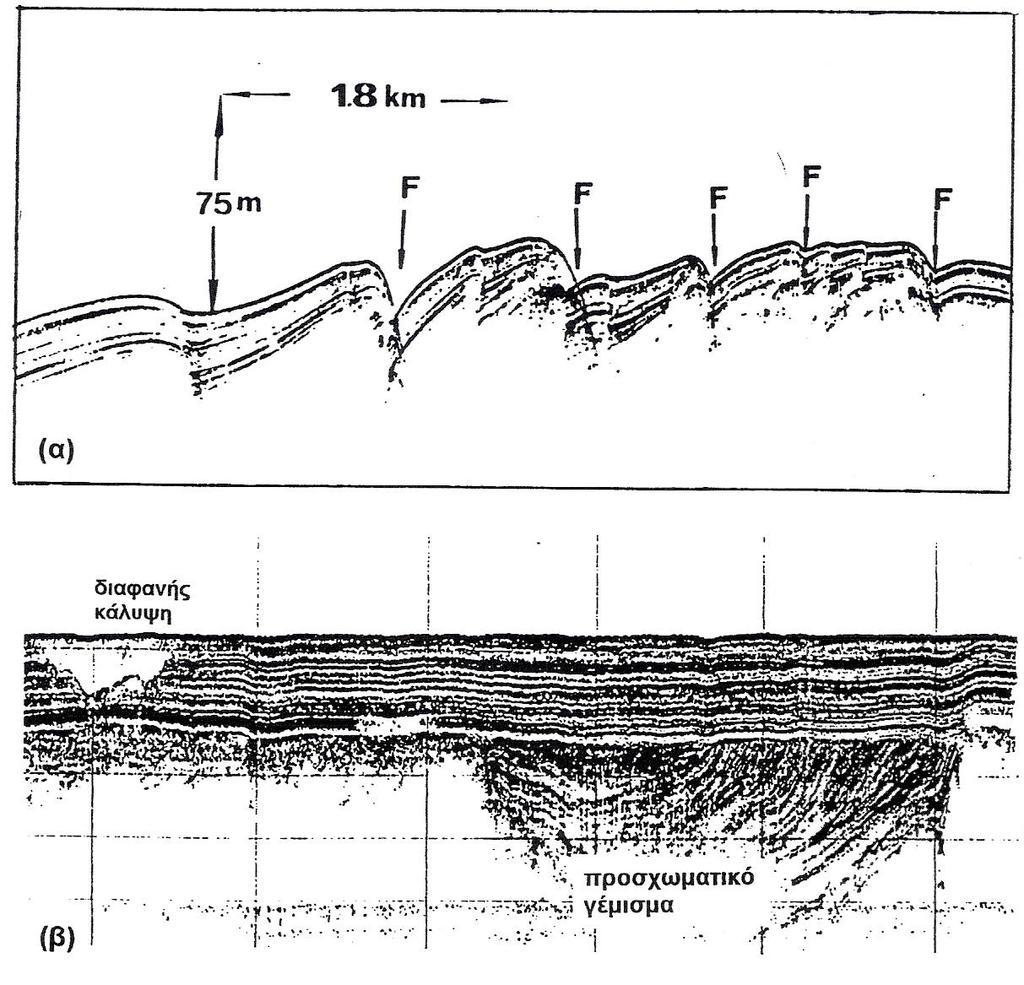 των οποίων κατεγράφησαν σεισμοί ή παρατηρήθηκαν μετακινήσεις κατά τους ιστορικούς χρόνους (Φερεντίνος, 1985).