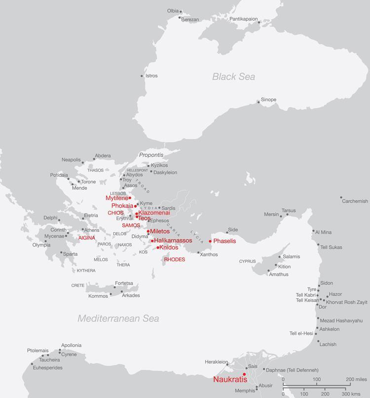 Source : Alexandra Villing et al., Naukratis: Greeks in Egypt, British Museum. http://www.britishmuseum.