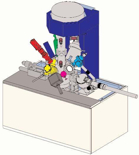 Características Técnicas Rápida creación de imaxes con alta resolución espacial (<3 micras) ESCALAB 250 ixl Dúas fontes de raios X: fonte dual (ánodos de Al e Mg) para cuantificación de elementos