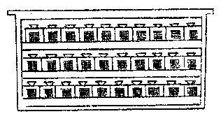 Organizarea familiei crescătoare (după BURA, 1996): 1 gratie separatoare; 2 ramă de creştere După BURA (1996) pentru a preveni distrugerea mătcilor din botci de către prima matcă eclozionată, după 9