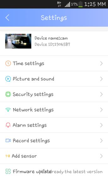 Μενού Ρυθμίσεων Επιλογή Time setting Picture and Sound Security Settings Network Setting Επεξήγηση Μετά την επιτυχή κωδικοποίηση της κάμερας, θα πρέπει να ρυθμιστεί η ημερομηνία και η ώρα της κάμερας