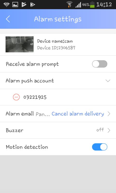 Ρυθμίσεις Ειδοποιήσεων (Alarm settings) Λειτουργία αποστολής ειδοποίησης συναγερμού στο smartphone Λογαριασμοί yoosee αποστολής ειδοποίησης συναγερμού Ρυθμίσεις Αποστολής ειδοποίησης και φωτογραφίας