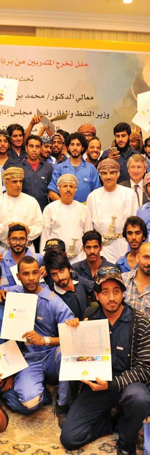 2011 The National Objectives programme was commenced Created over 4,300 new jobs for Omanis Around 300 Omanis started on-the-job training 2012 Created 4,100 job opportunities for Omanis 420 school