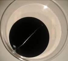c) Jumatate din solutia sonicata (35 ml a fost completatat cu apa distilata pana la 100 ml, rezultand o concentratie de ~0.