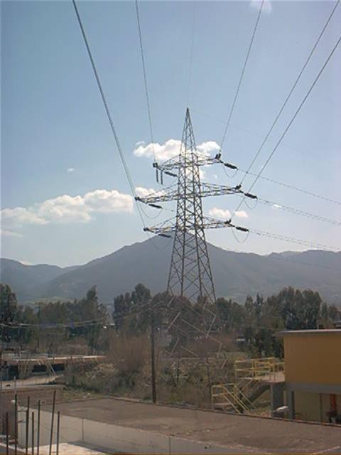 Γραμμές 150 kv (μεταλλικοί πυλώνες) Τυπική τιμή (κάτω από