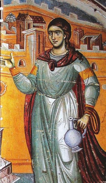 TÂLCUL EVANGHELIEI (probabil în cea de-a treia zi), urcă la Templu și învață pe față.