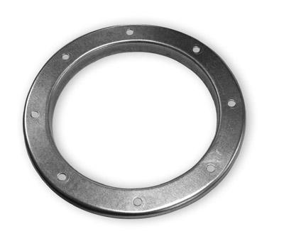 Kruhová príruba, lisovaná LP pozinkovaná kruhová prúruba je vyrobená lisovaním ocelového pozinkovaného plechu hrúbky 1 až 1,5mm.