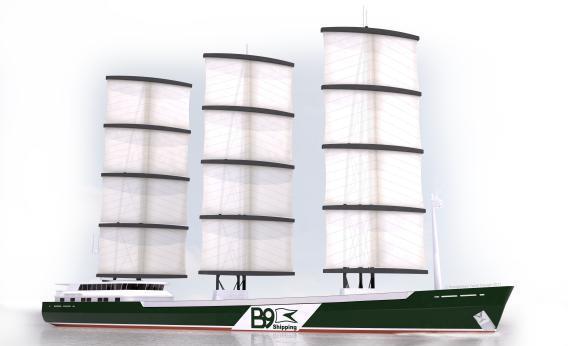 3. Β9 Sail Cargo Ship Η χρήση πανιών για τα φορτηγά πλοία είναι θέμα που ερευνάται εδώ και χρόνια.