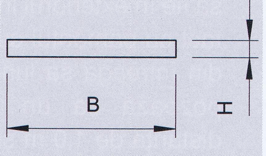 Platbanda otel Dimensiuni B x H kg/m 25 x 4