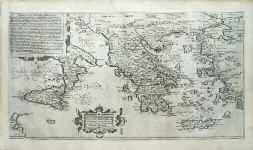(2) 1800-2000 1646 HONERVOGT J. PEREGRINATIONIS DIVI PAULI TYPUS COROGRAPHICUS. Paris, c. 1620.