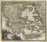 1695 CLUVERIUS P. HELLAS SEU GRAECIA UNIVERSA. 1624. Ελλάδος.