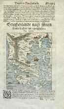 GRIECHENLANDT. c. 1550. Ελλάδας, εντός κειμένου, με κείμενο στην πίσω όψη.