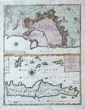 1661 DU VAL P. ISLE DE CANDIE. 1667. Κρήτης και της πόλης του Ηρακλείου.
