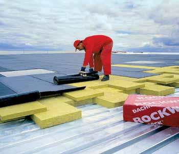 Dachrock ACOPERIŞURI TIP TERASĂ Plăci Standard Plăci rigide de vată bazaltică, hidrofobizate în masă cu o rezistență sporită la acțiuni mecanice pentru izolare termică, acustică și siguranță la foc