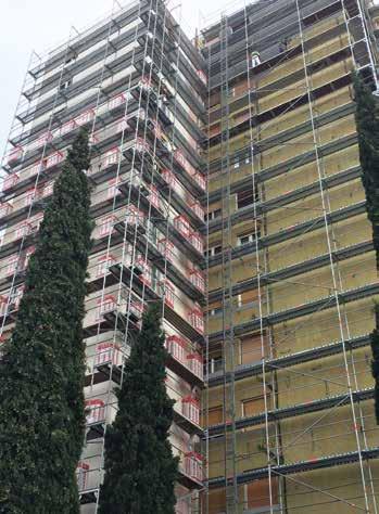 Domeniu de aplicare Plăcile sunt special concepute pentru izolarea termică, protecţia fonică şi protecţia la foc a faţadelor în sistemele de termoizolare exterioară (ETICS).