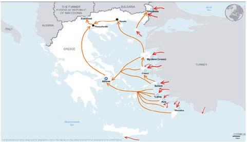 ΑΝΘΡΏΠΙΝΕΣ ΡΟΈΣ ΣΤΗΝ ΕΛΛΆΔΑ ΚΑΙ ΤΗΝ ΕΥΡΏΠΗ ΣΉΜΕΡΑ Total arrivals in Greece (Jan - 21 Dec 2016): 173,130 Total arrivals in Greece during Dec 2016: 1,345 Average daily arrivals during Dec 2016: 64