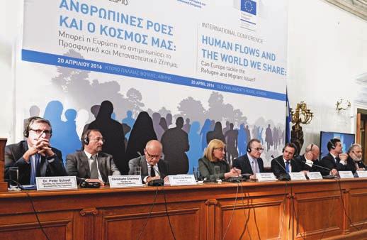 Οι προκλήσεις για την ΕΕ και τη Διεθνή Κοινότητα Συντονίστρια: Σία Κοσιώνη, δημοσιογράφος nn Η Α.Ε. ο Πρέσβης του Βασιλείου της Ολλανδίας, Caspar Veldkamp, Ολλανδική Προεδρία του Συμβουλίου της ΕΕ nn Η Α.