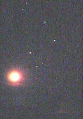 Slika 21: Luna, Jupiter,
